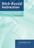 Web-Based Instruction
