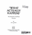 What Actually Happens: the Representation of Real-World Phenomena
