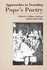 Approaches to Teaching Pope's Poetry (Approaches to Teaching World Literature)