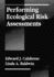 Performing Ecological Risk Assessments