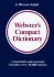 Webster's Compact Dictionary