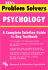 Psychology Problem Solver (Problem Solvers Solution Guides)