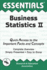 Business Statistics II Essentials (Essentials Study Guides)
