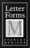 Letter Forms (Typophile Chap Books, 45. )