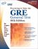 Practicing to Take the Gre-General Test 10th Edition