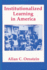 Institutionalized Learning in America (Studies in Judaism)