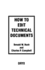 How to Edit Technical Documents