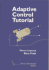 Adaptive Control Tutorial