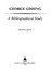 George Gissing: a Bibliographical Study (St Paul's Bibliographies, No 12)