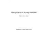 Nancy Graves: a Survey 1969/1980