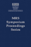 High-Temperature Ordered Intermetallic Alloys II: Volume 81 (Mrs Proceedings)