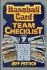 Baseball Card Team Checklist/No 7 (Sport Americana Team Baseball Card Checklist)