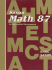 Math 87: an Incremental Development (Home Study Packet)