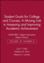 Student Goals for College and Courses: a Missing Link in Assessing and Improving Academic Achievement Ashe-Eric Higher Education Report Series