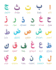 Arabic Alphabet Notebook: Wide-Ruled, 75 Sheets/150 Pages, 8 X 10 Inches