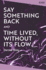 Say Something Back and Time Lived, Without Its Flow (Picador Collection)