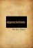 Appreciations