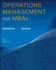 Operations Management for Mbas
