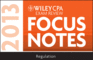 Wiley Cpa Examination Review 2013 Focus Notes, Regulation