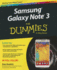 Samsung Galaxy Note 3 for Dummies