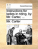 Instructions for Ladies in Riding, By Mr Carter,