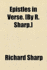 Epistles in Verse By R. Sharp