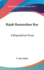 Rajah Rammohun Roy: A Biographical Essay