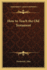How to Teach the Old Testament