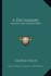 A Dictionary: English And Sindhi (1849)