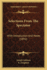Selections From the Spectator: With Introduction and Notes (1892)