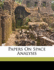 Papers on Space Analysis