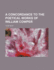 A Concordance to the Poetical Works of William Cowper