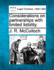 Considerations on Partnerships With Limited Liability 1