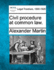 Civil Procedure at Common Law.