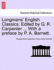 Longmans' English Classics Edited By G R Carpenter With a Preface By P a Barnett
