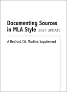 Documenting Sources in Mla Style: 2021 Update