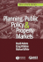 Planning, Public Policy & Property Markets (Real Estate Issues)