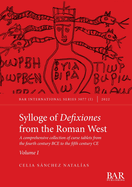 Sylloge of Defixiones From the Roman West
