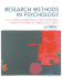 Research Methods in Psychology