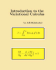 Introduction to the Variational Calculus