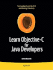 Learn Objective-C for Java Developers (Learn Series)