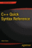 C++ Quick Syntax Reference