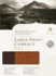 Hcsb Large Print Compact Bible, Brown/Tan Leathertouch