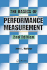 The Basics of Performance Measurement