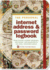 Old World Internet Address & Password Logbook (Removable Cover Band for Security)