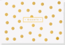 Gold Dots Leather Guest Book