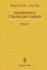 Introduction to Calculus and Analysis