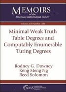 Minimal Weak Truth Table Degrees and Computably Enumerable Turing Degrees (Memoirs of the American Mathematical Society. May 2020 Volume 265. Number 1284 (First of 7 Numbers)