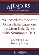 Wellposedness of Second Order Master Equations for Mean Field Games With Nonsmooth Data