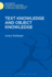 Text Knowledge and Object Knowledge (Linguistics: Bloomsbury Academic Collections)